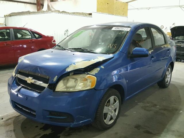 KL1TD56E19B603940 - 2009 CHEVROLET AVEO LS BLUE photo 2