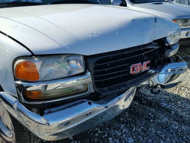 1GKEC13T91J144283 - 2001 GMC YUKON WHITE photo 9