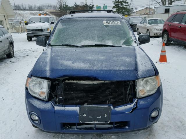 1FMCU93198KA51955 - 2008 FORD ESCAPE XLT BLUE photo 9