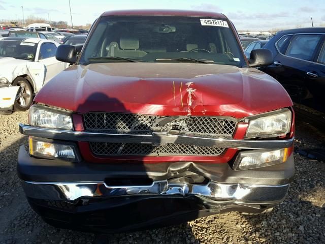 1GCEK19ZX5Z221292 - 2005 CHEVROLET SILVERADO MAROON photo 7