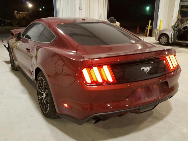 1FA6P8TH4G5278361 - 2016 FORD MUSTANG RED photo 3