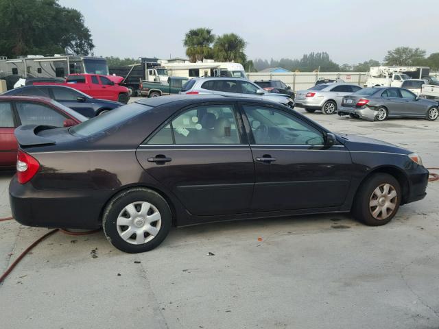 4T1BE32K92U508615 - 2002 TOYOTA CAMRY LE MAROON photo 9