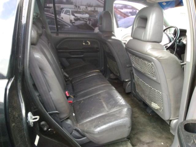 2HKYF18643H620955 - 2003 HONDA PILOT EXL BLACK photo 6