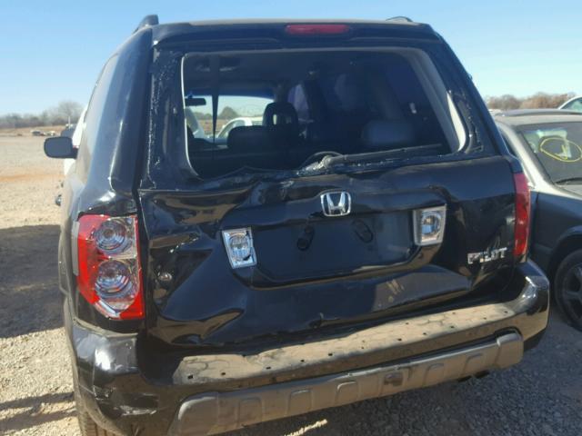 2HKYF18643H620955 - 2003 HONDA PILOT EXL BLACK photo 9