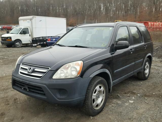 JHLRD68546C023516 - 2006 HONDA CR-V LX BLACK photo 2