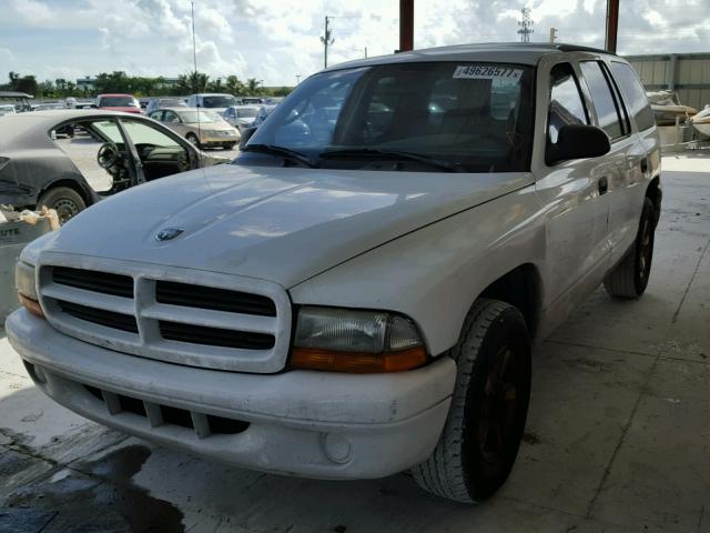 1B4HR38N02F191474 - 2002 DODGE DURANGO SP WHITE photo 2