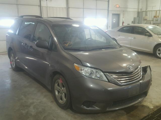 5TDKK3DC4FS648939 - 2015 TOYOTA SIENNA LE GRAY photo 1