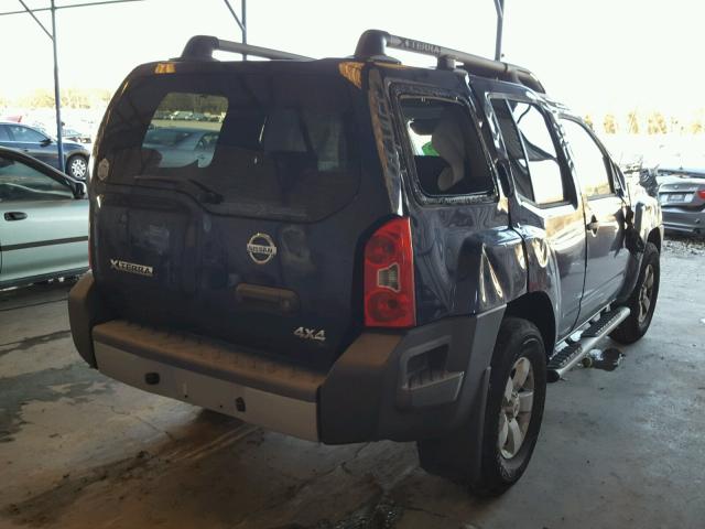 5N1AN0NW6AC506964 - 2010 NISSAN XTERRA OFF BLUE photo 4