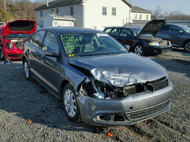 3VWDZ7AJ6BM025649 - 2011 VOLKSWAGEN JETTA SE GRAY photo 1