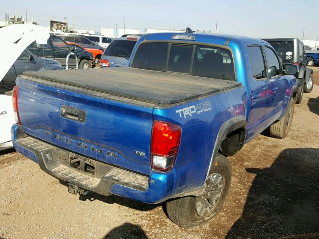 3TMCZ5AN9GM035220 - 2016 TOYOTA TACOMA DOU BLUE photo 4