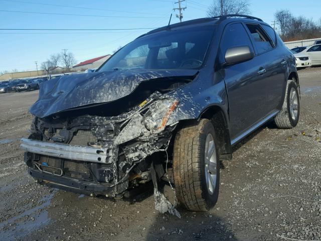 JN8AZ08T37W529768 - 2007 NISSAN MURANO SL GRAY photo 2