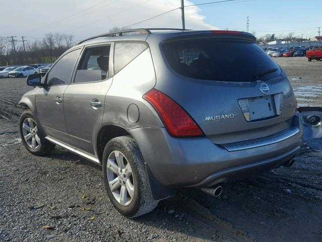 JN8AZ08T37W529768 - 2007 NISSAN MURANO SL GRAY photo 3