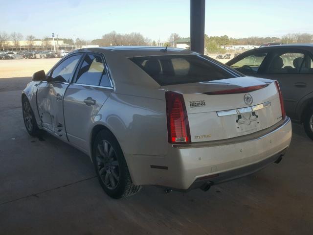 1G6DP57V680116975 - 2008 CADILLAC CTS HI FEA WHITE photo 3