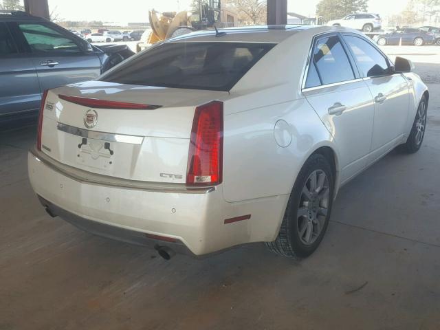 1G6DP57V680116975 - 2008 CADILLAC CTS HI FEA WHITE photo 4