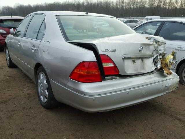 JTHBN30F720072198 - 2002 LEXUS LS 430 SILVER photo 3