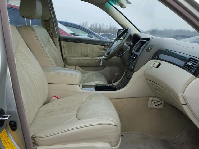 JTHBN30F720072198 - 2002 LEXUS LS 430 SILVER photo 5