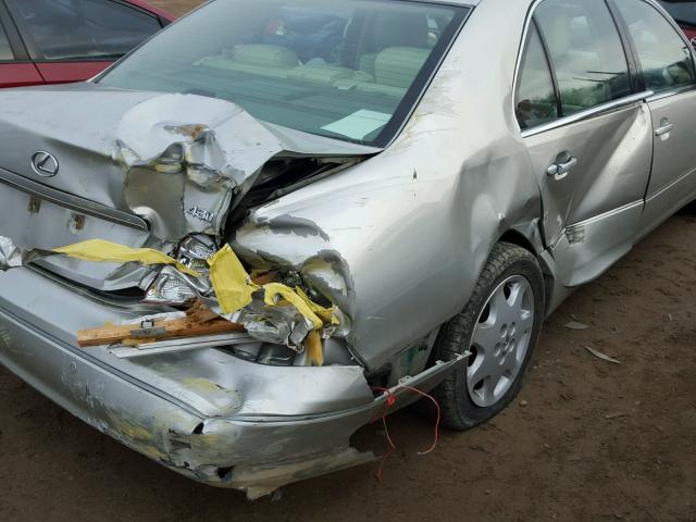 JTHBN30F720072198 - 2002 LEXUS LS 430 SILVER photo 9