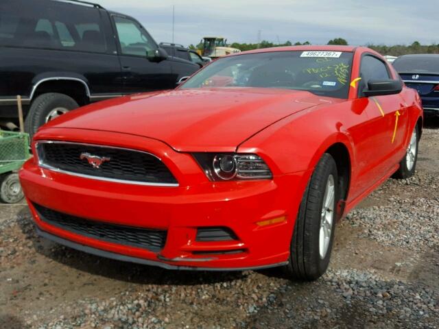 1ZVBP8AM0E5299050 - 2014 FORD MUSTANG RED photo 2