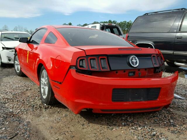 1ZVBP8AM0E5299050 - 2014 FORD MUSTANG RED photo 3