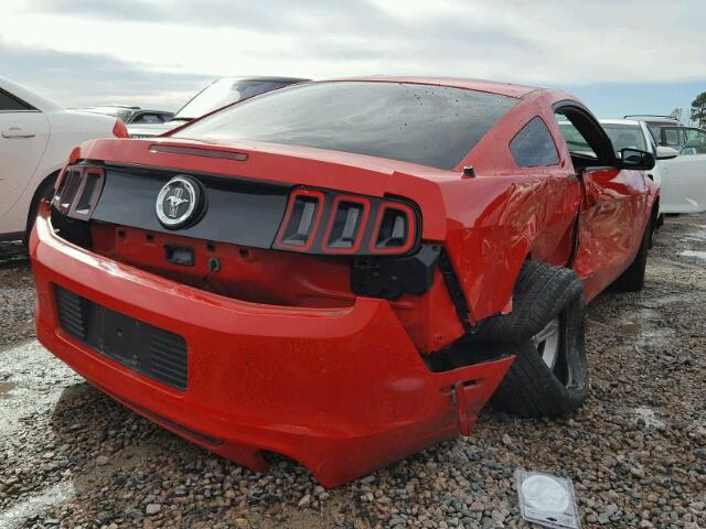 1ZVBP8AM0E5299050 - 2014 FORD MUSTANG RED photo 4