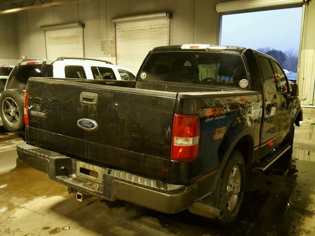 1FTPW14504FA13715 - 2004 FORD F150 SUPER BLACK photo 4