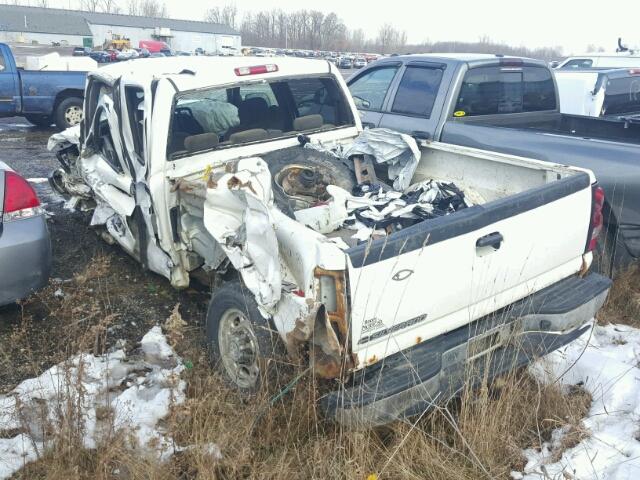 1GCHK23U77F109053 - 2007 CHEVROLET SILVERADO WHITE photo 3