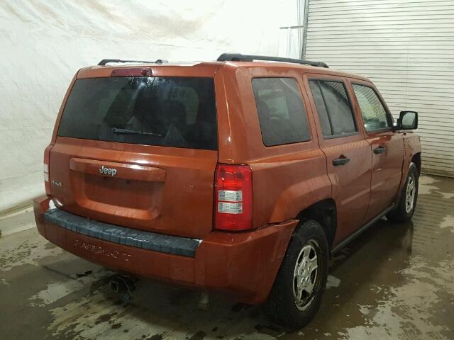 1J8FF28W88D515421 - 2008 JEEP PATRIOT SP RED photo 4