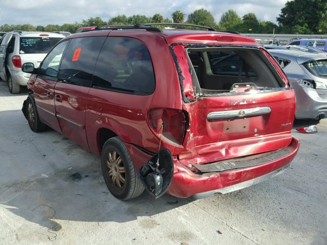 2A4GP54L46R796322 - 2006 CHRYSLER TOWN & COU RED photo 3