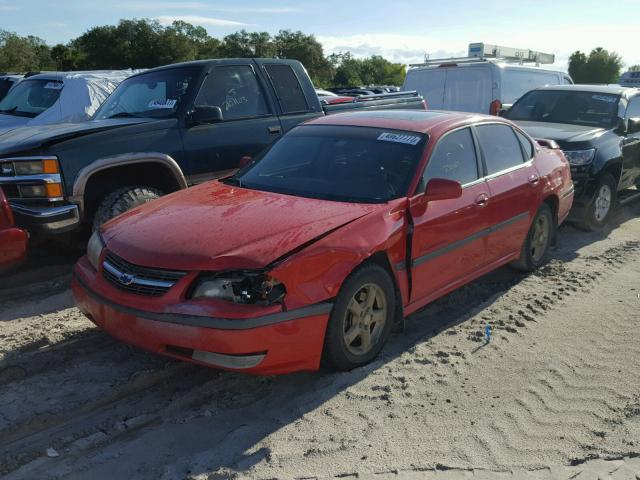 2G1WH52K539316060 - 2003 CHEVROLET IMPALA LS RED photo 2