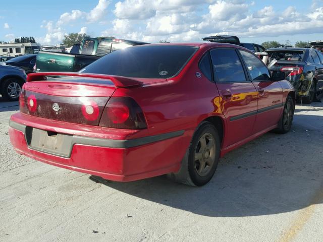 2G1WH52K539316060 - 2003 CHEVROLET IMPALA LS RED photo 4