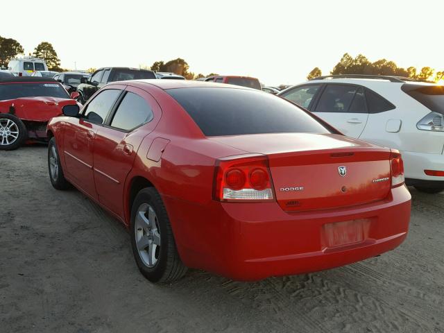 2B3KA43D59H538473 - 2009 DODGE CHARGER RED photo 3