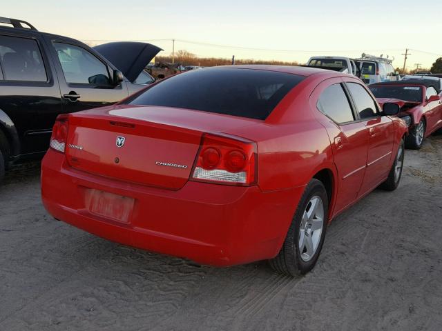 2B3KA43D59H538473 - 2009 DODGE CHARGER RED photo 4