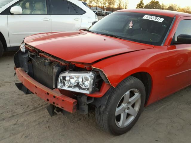 2B3KA43D59H538473 - 2009 DODGE CHARGER RED photo 9