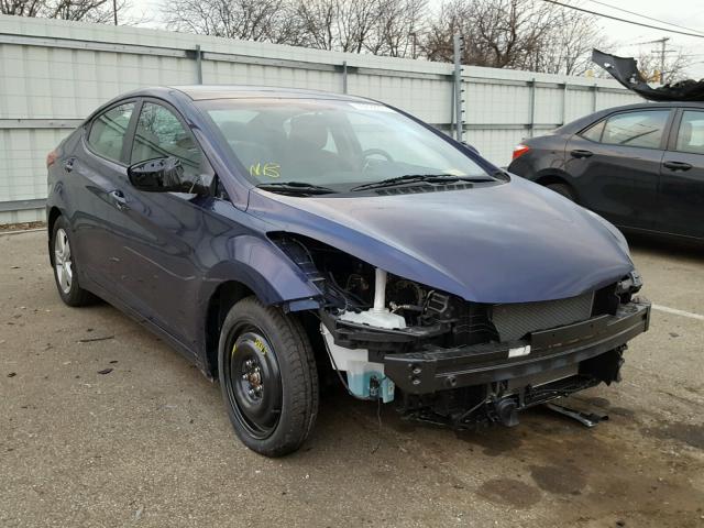 5NPDH4AE2DH407886 - 2013 HYUNDAI ELANTRA GL BLUE photo 1