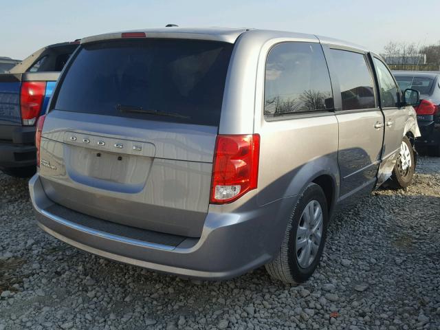 2C4RDGBGXER130900 - 2014 DODGE GRAND CARA SILVER photo 4