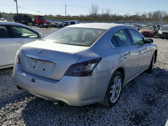 1N4AA5AP3EC480881 - 2014 NISSAN MAXIMA S SILVER photo 4