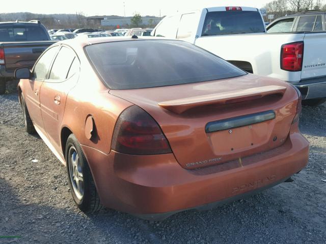 2G2WS522141131436 - 2004 PONTIAC GRAND PRIX ORANGE photo 3