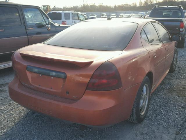 2G2WS522141131436 - 2004 PONTIAC GRAND PRIX ORANGE photo 4