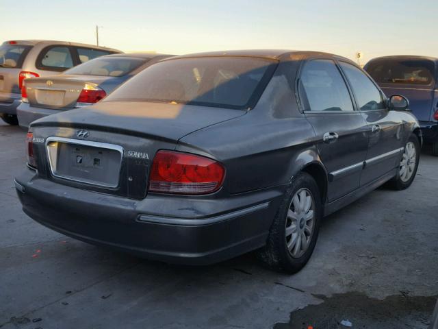 KMHWF35H93A822752 - 2003 HYUNDAI SONATA GLS GRAY photo 4