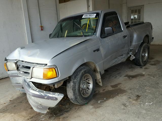 1FTYR10V6YTB39697 - 2000 FORD RANGER SILVER photo 2