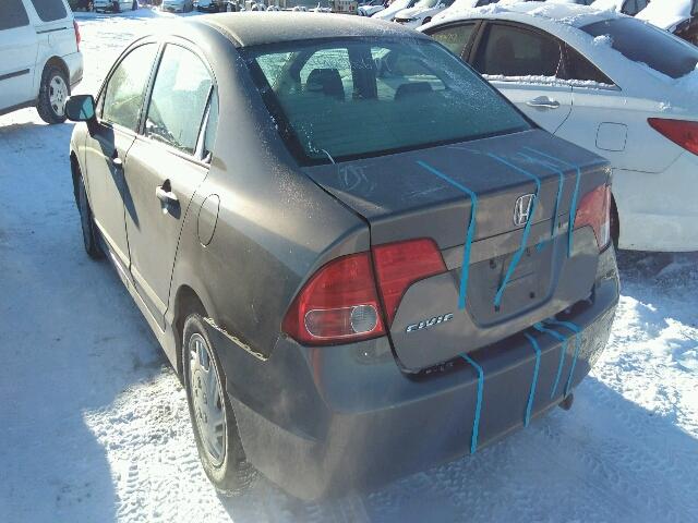 2HGFA16326H022117 - 2006 HONDA CIVIC DX V GRAY photo 3