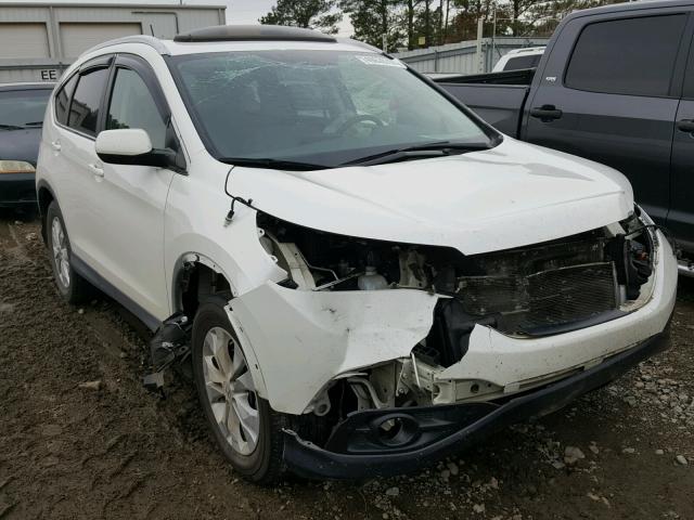 5J6RM3H74DL018675 - 2013 HONDA CR-V EXL WHITE photo 1