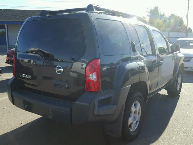 5N1AN08W75C628847 - 2005 NISSAN XTERRA OFF BLACK photo 4