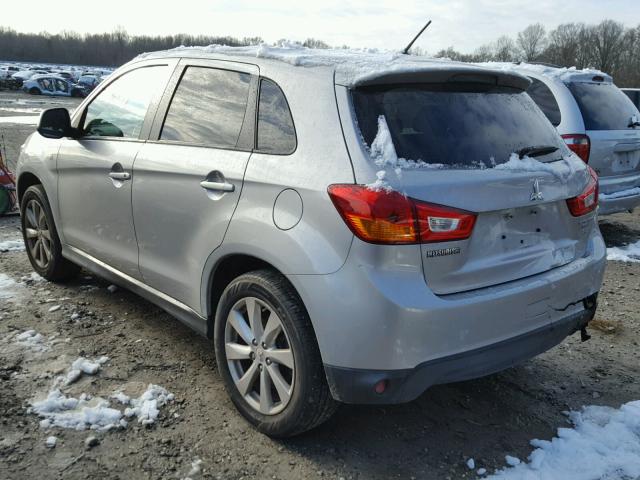 4A4AR3AW3FE060485 - 2015 MITSUBISHI OUTLANDER SILVER photo 3