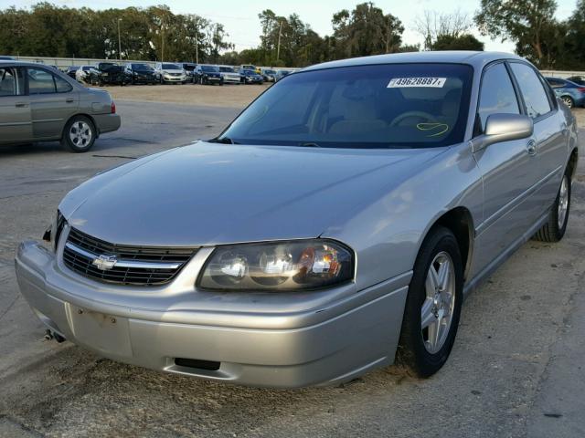 2G1WF52E959306098 - 2005 CHEVROLET IMPALA SILVER photo 2