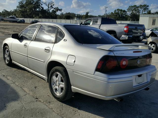 2G1WF52E959306098 - 2005 CHEVROLET IMPALA SILVER photo 3