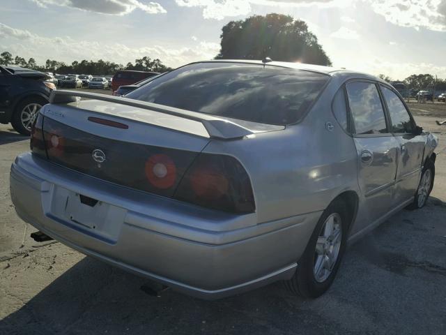 2G1WF52E959306098 - 2005 CHEVROLET IMPALA SILVER photo 4