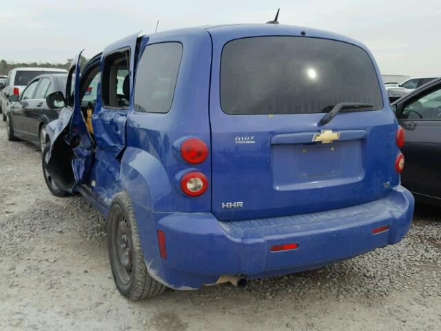 3GNCA13D58S665020 - 2008 CHEVROLET HHR LS BLUE photo 3