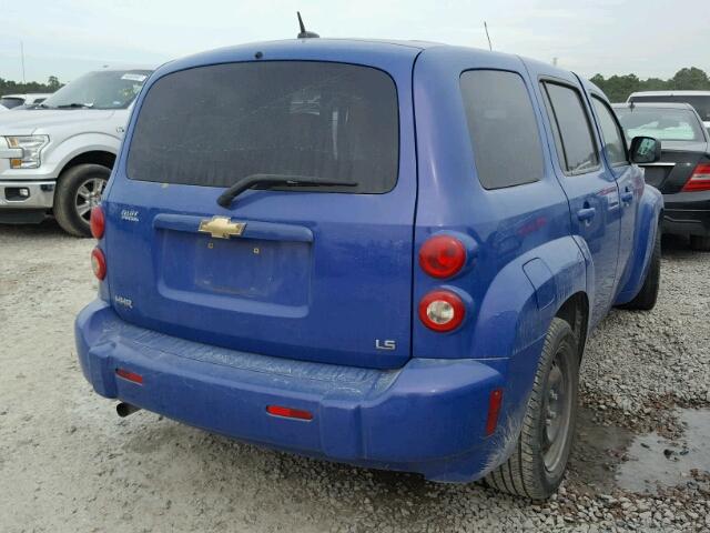 3GNCA13D58S665020 - 2008 CHEVROLET HHR LS BLUE photo 4