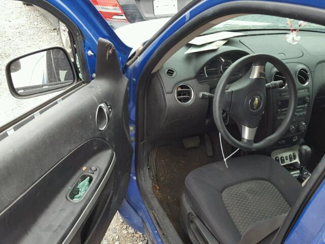 3GNCA13D58S665020 - 2008 CHEVROLET HHR LS BLUE photo 9